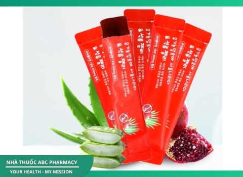Thạch Nha Đam Sâm Vị Lựu Đỏ - Bổ Sung Collagen, Hỗ Trợ Đẹp Da Đẹp Dáng, Tiêu Hóa Khỏe